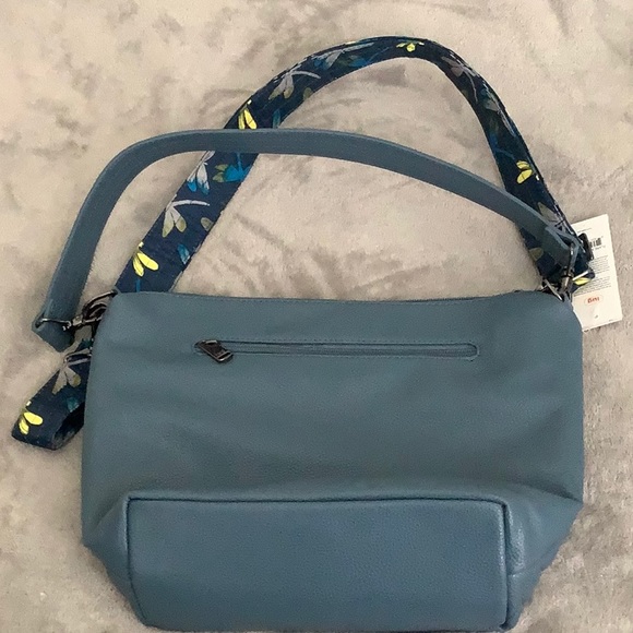 Lug VL Flare XL crossbody / shoulder bag with 2 straps in slate blue NEW! - Picture 2 of 3